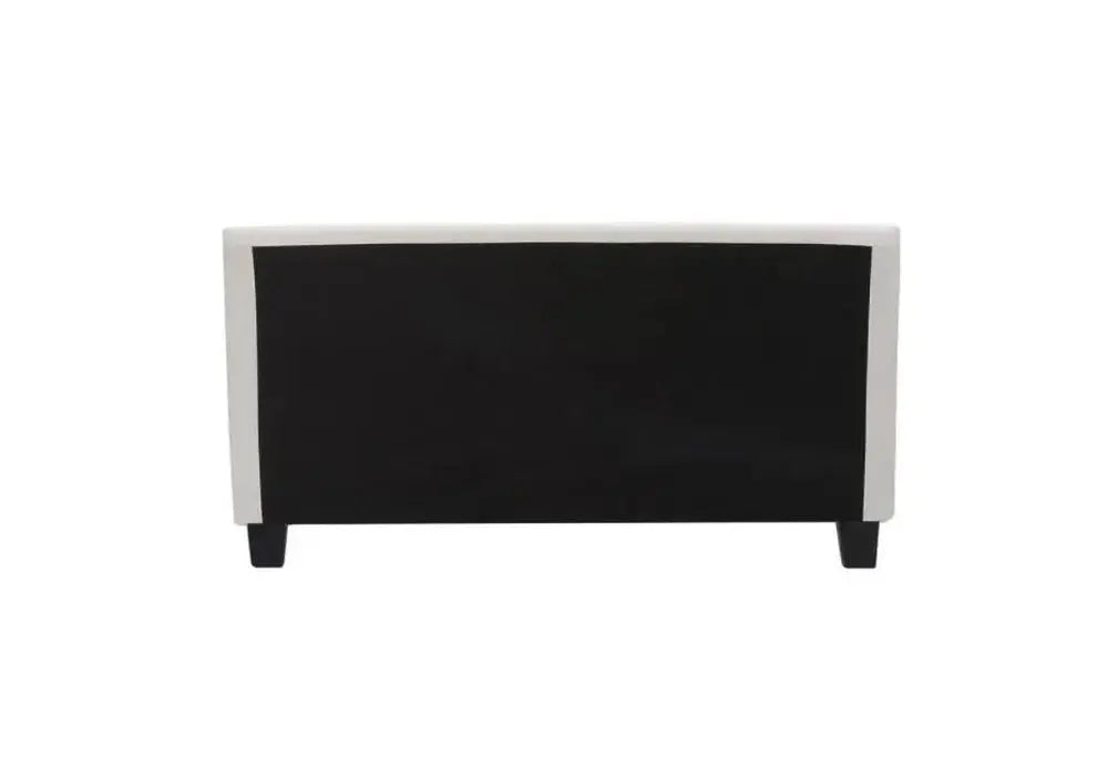 Lit Avec Sommier 140x190 - 160x200 Blanc Swedzo-Meuble