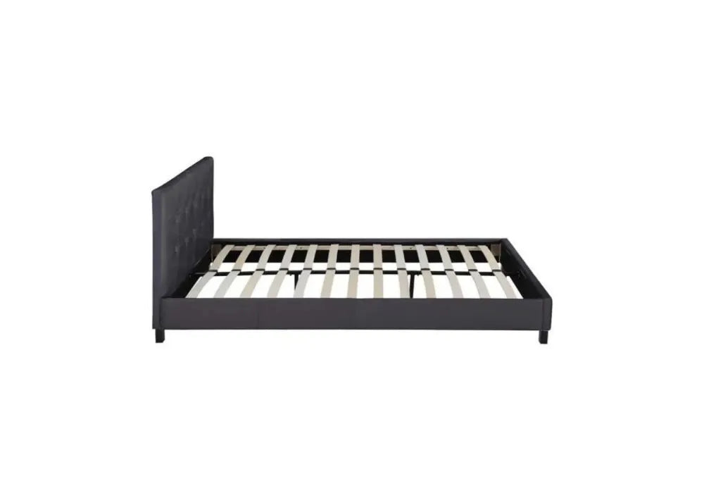 Lit Avec Sommier 140x190 - 160x200 Noir