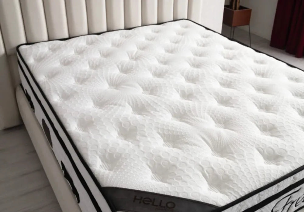 Lit Coffre ATHENA BLANC CASSE - VELOURS