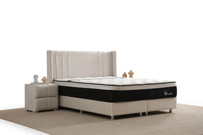 Lit Coffre Alma Velours beige