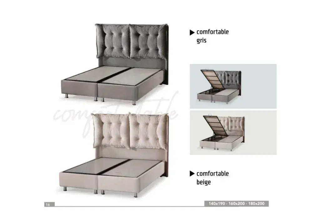 Lit Coffre Comforttble Swedzo Swedzo-Meuble