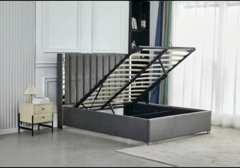 Lit Coffre Gris Prince