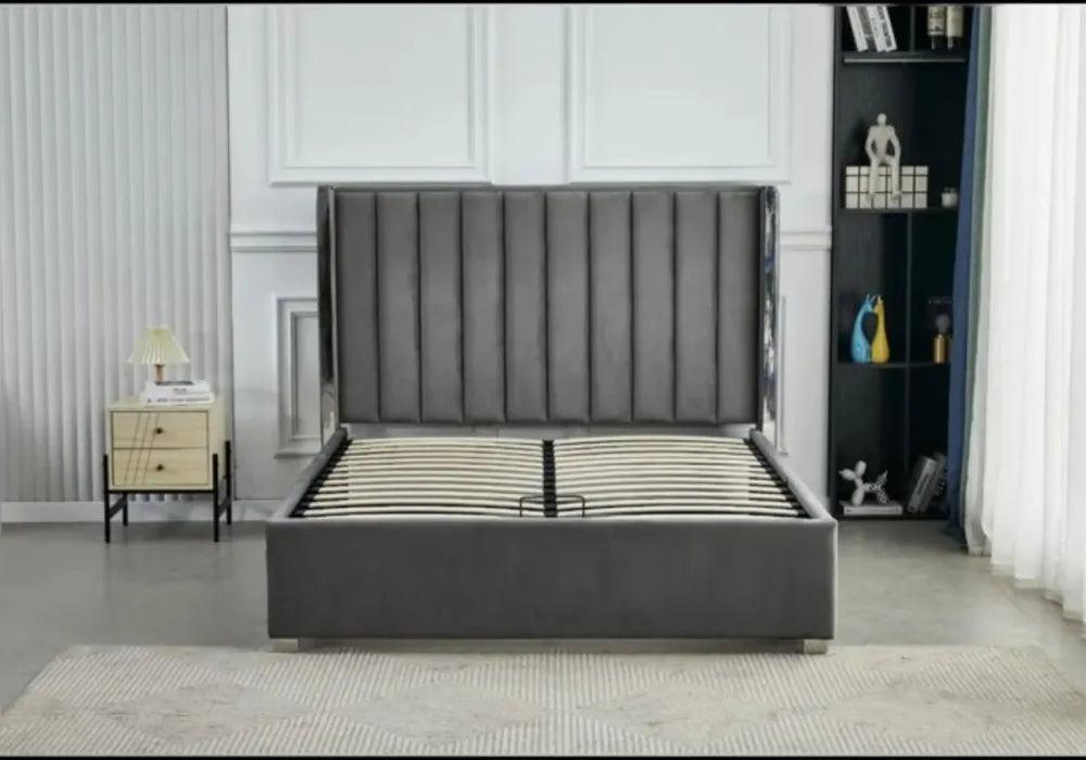 Lit Coffre Gris Prince