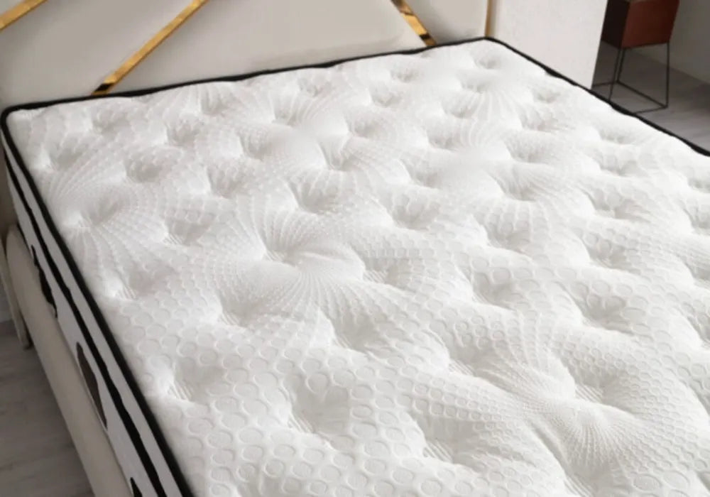 Lit Coffre PARMA BLANC CASSE - Velours