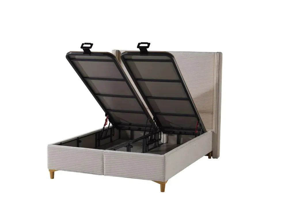 Lit Coffre Venus Côtelé