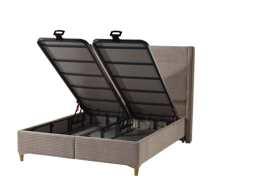 Lit Coffre Venus Côtelé