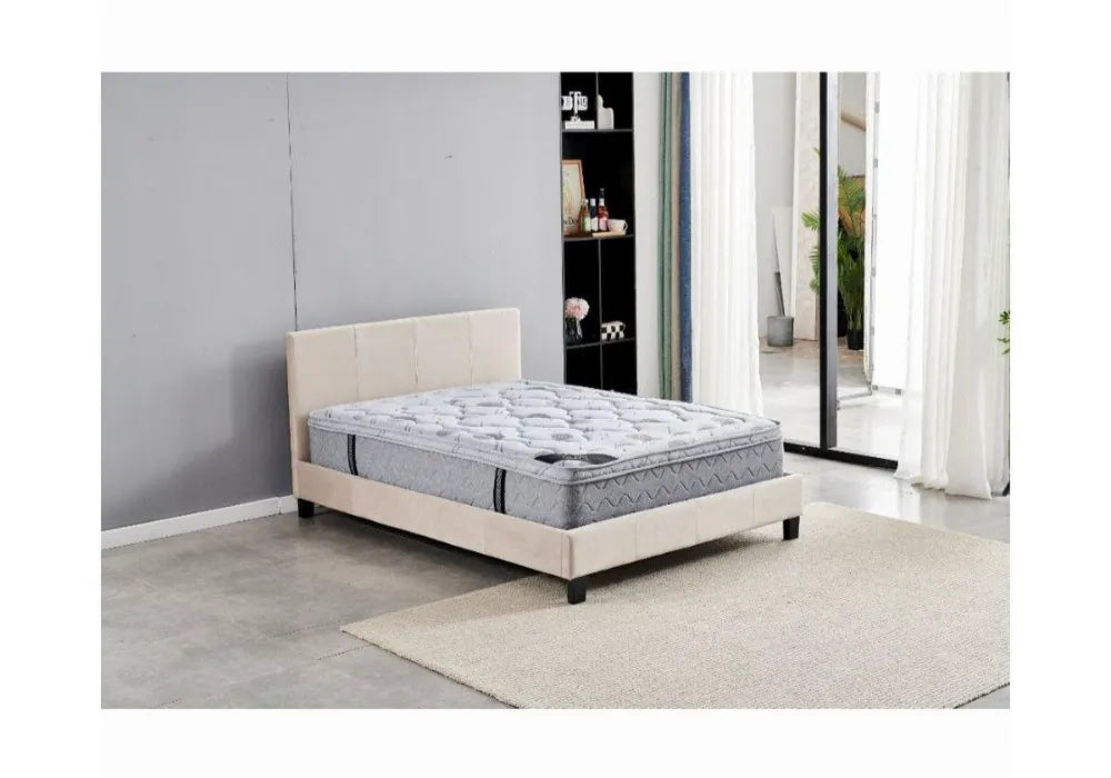 Lit avec sommier velours 140/190