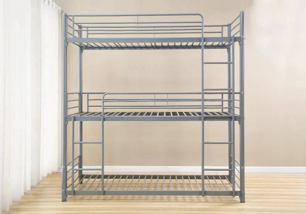 Lit Superposes Trio En Metal 1 Place 90é190 cm Swedzo-Meuble