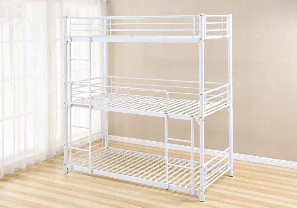 Lit Superposes Trio En Metal 1 Place 90é190 cm Swedzo-Meuble