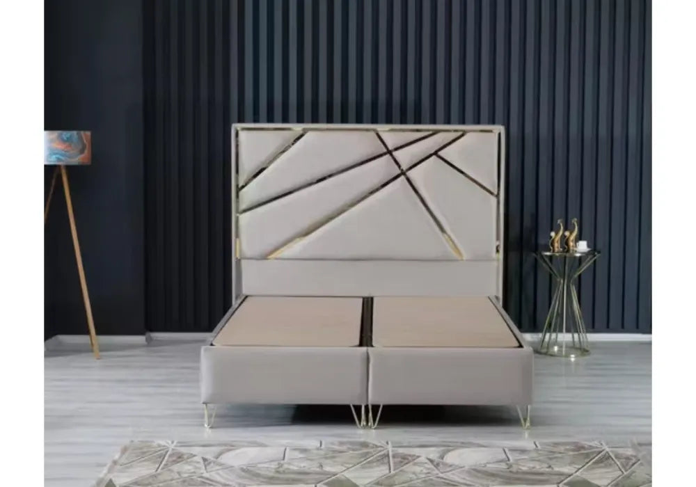 Lit coffre Paris métal 140x190