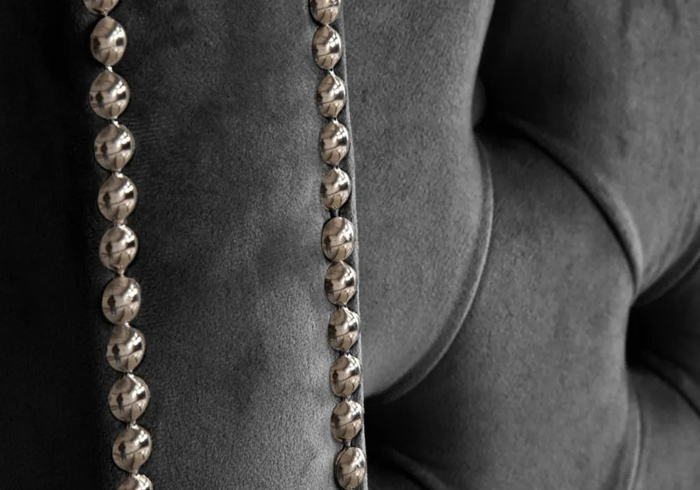 Lit coffre en tissu velours 180x200 cm