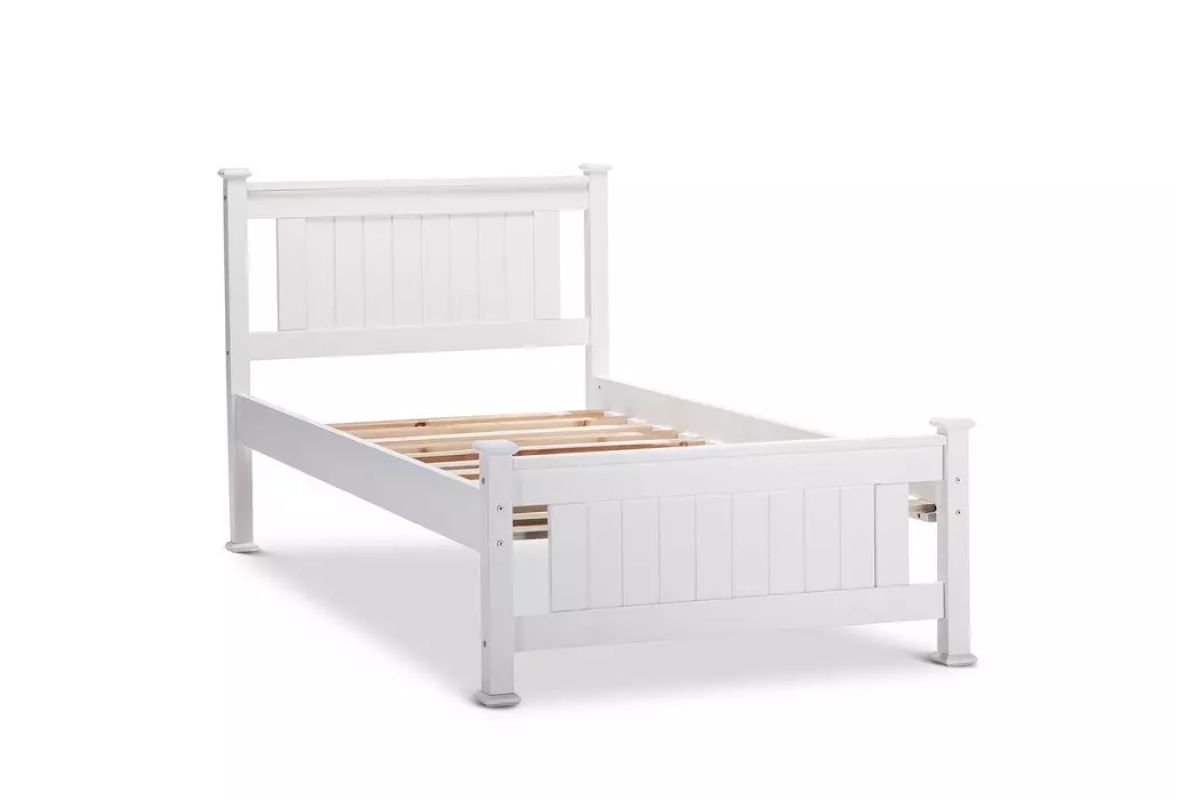 Lit simple bois blanc ELSA 90/190