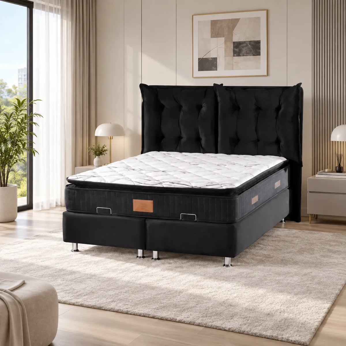 Lit Coffre Comfortable Swedzo