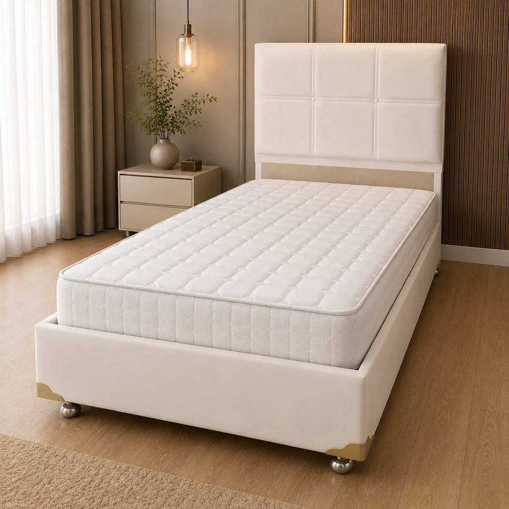 Lit Coffre en cuir 90x190