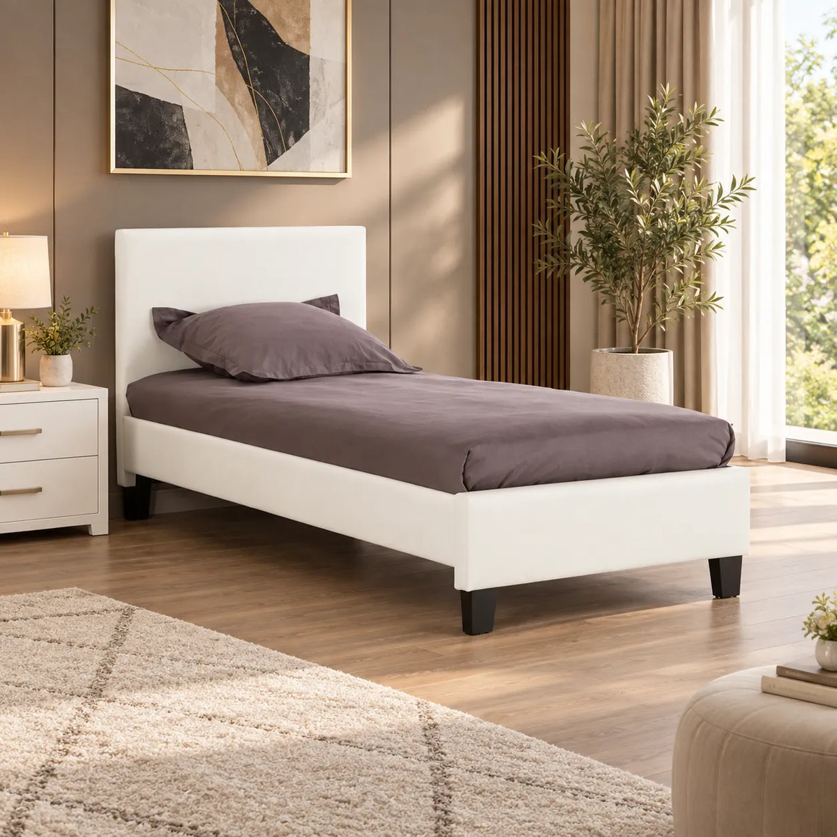 Lit Simple Melburn Similicuir 90190