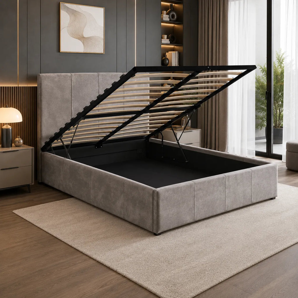 Lit Simply Coffre Velour 160x200