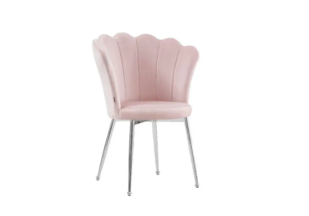 Lot De 2 Chaises Nymphea Chrome Molletonne Swedzo-Meuble