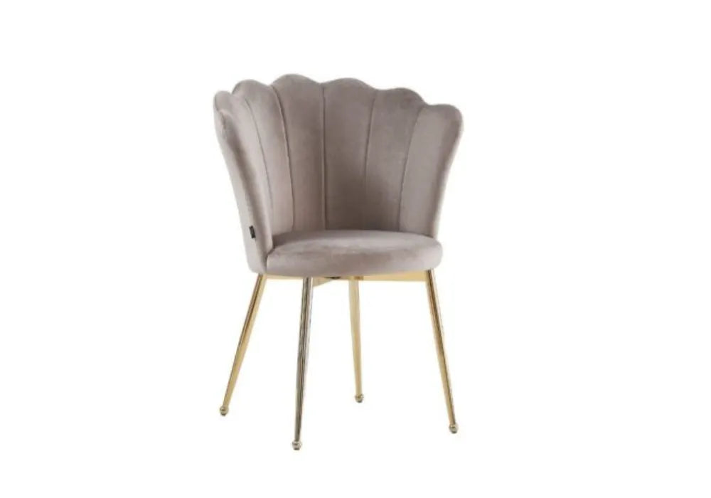 Lot De 2 Chaises Nymphea Gold Velours