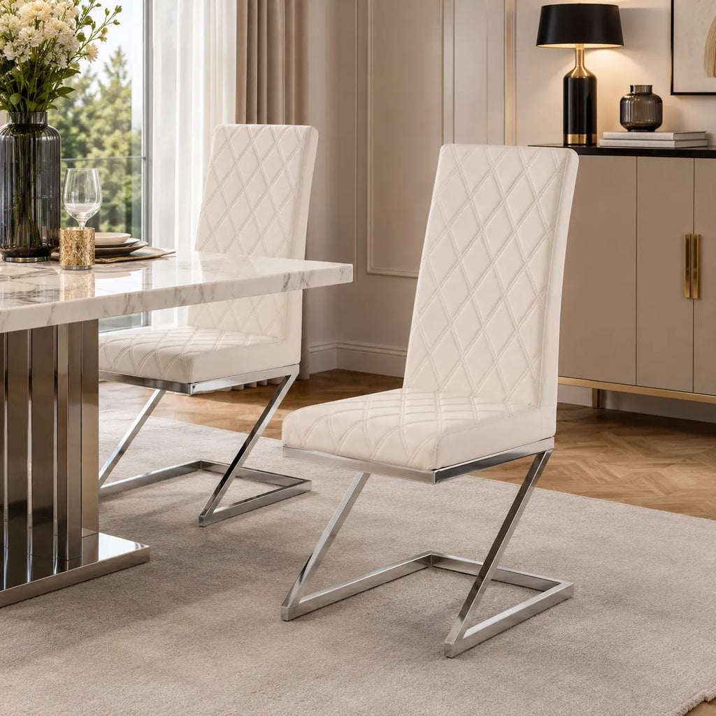 Lot De 4 - 6 Chaises Cocomat Matelassee Velours