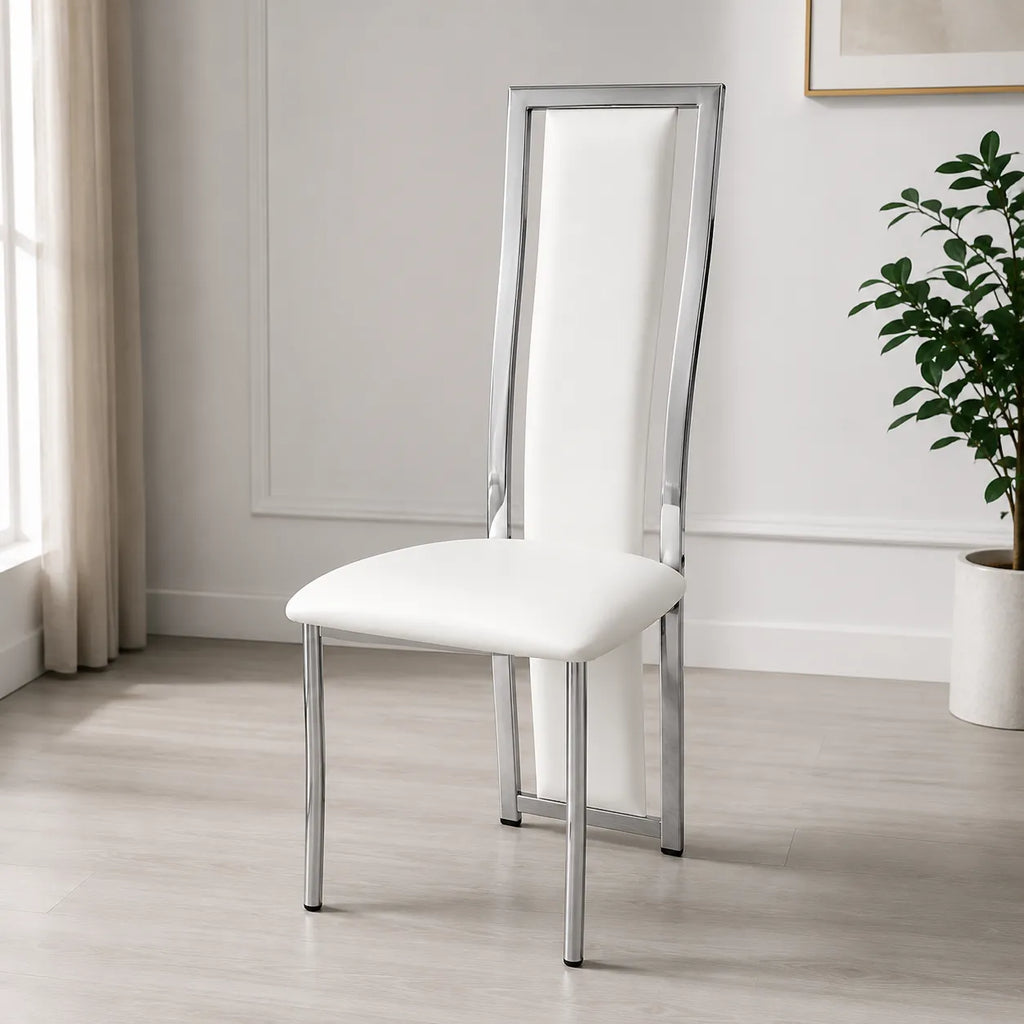 Louise Table avec chaises blanc