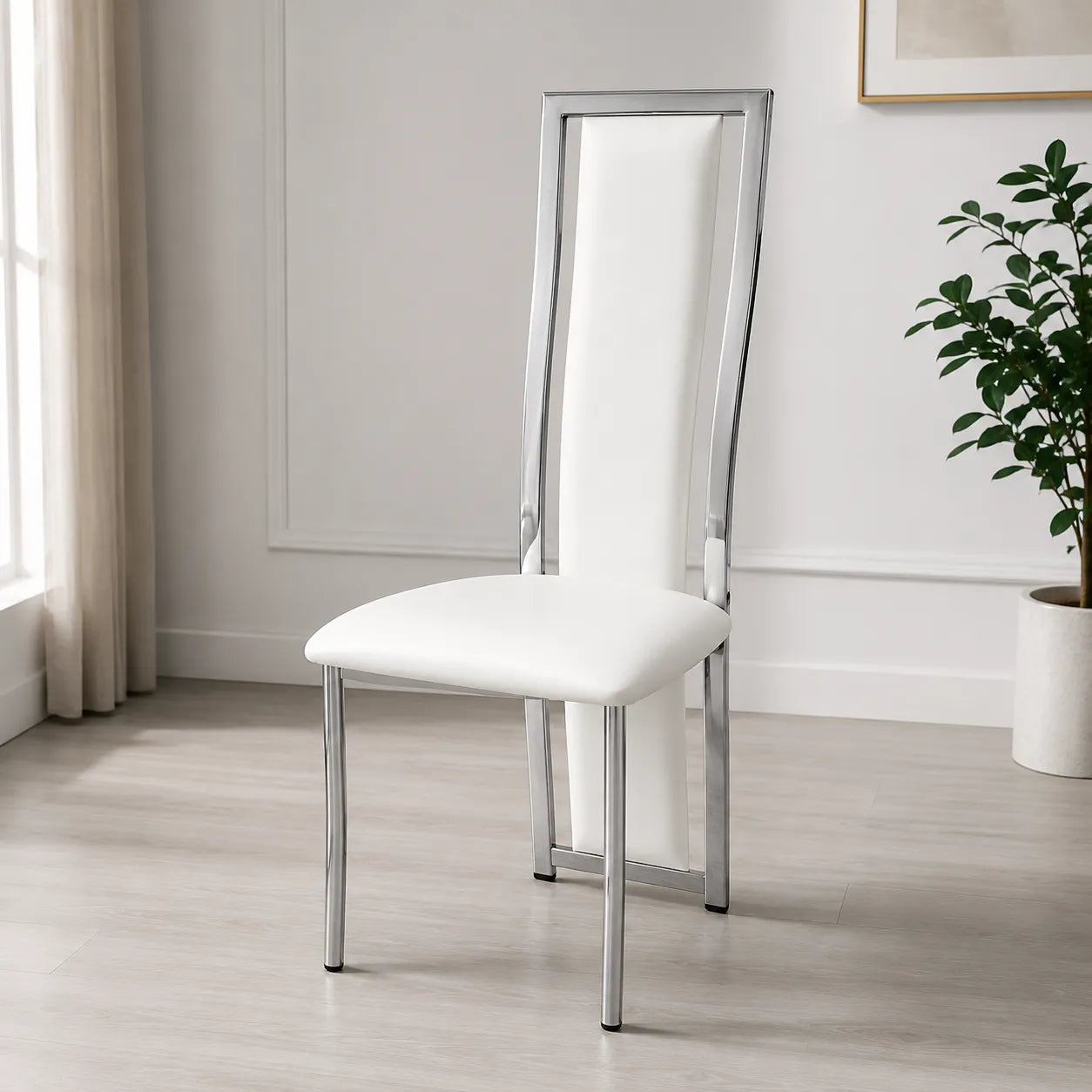 Louise Table avec chaises blanc