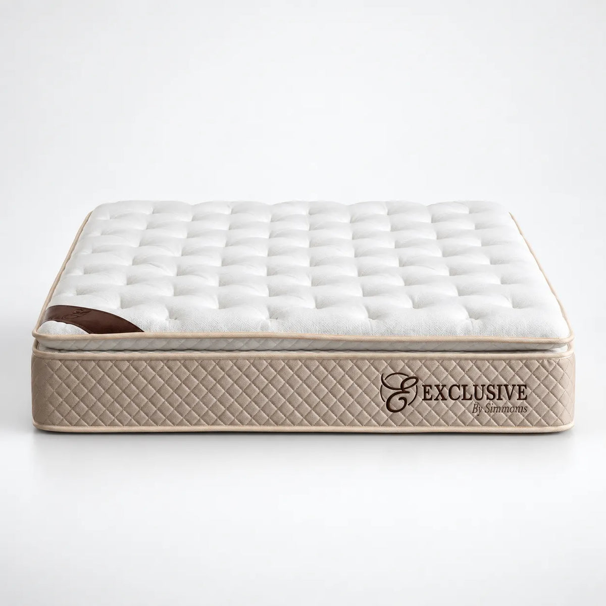 Matelas  Exclusif Ressorts Beige - 32 cm avec surmatelas Intégré