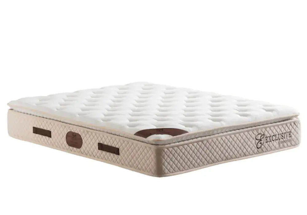 Matelas  Exclusif Ressorts Beige - 32 cm avec surmatelas Intégré Swedzo-Meuble