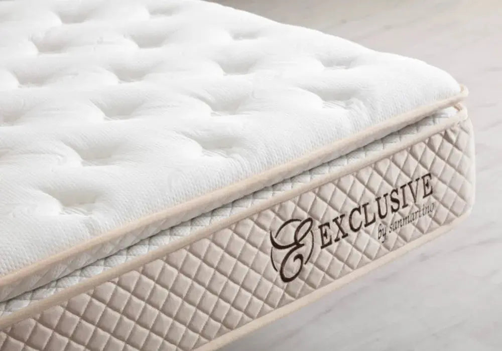 Matelas  Exclusif Ressorts Beige - 32 cm avec surmatelas Intégré Swedzo-Meuble