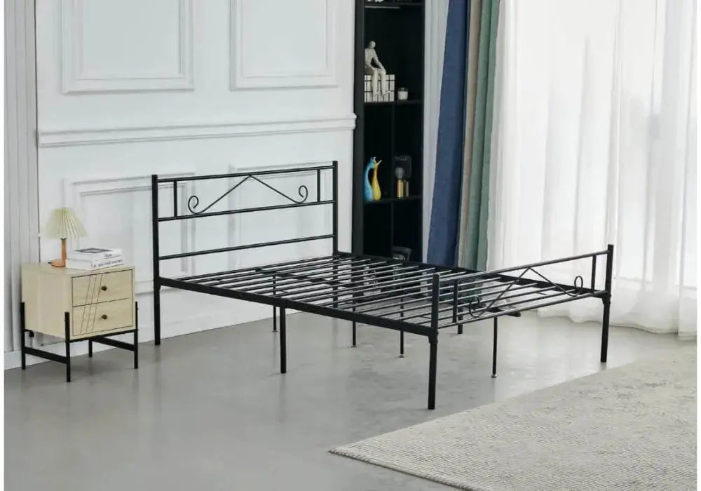 Metal Lit 140/190 Swedzo-Meuble