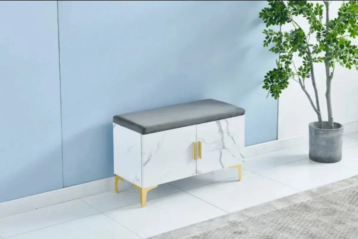 Meuble A Chaussure Pouf Swedzo-Meuble