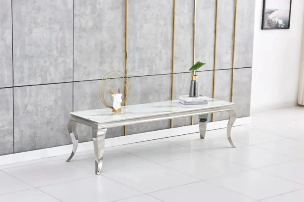 Meuble Tv Baroque Chrome 160x45x45 CM Swedzo-Meuble