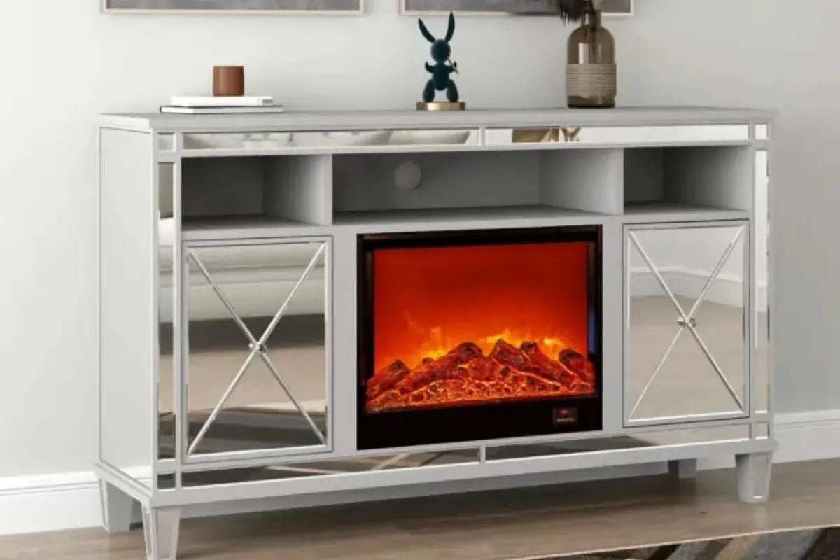 Meuble Tv Cheminee Spezia 150x40x90 CM Swedzo-Meuble