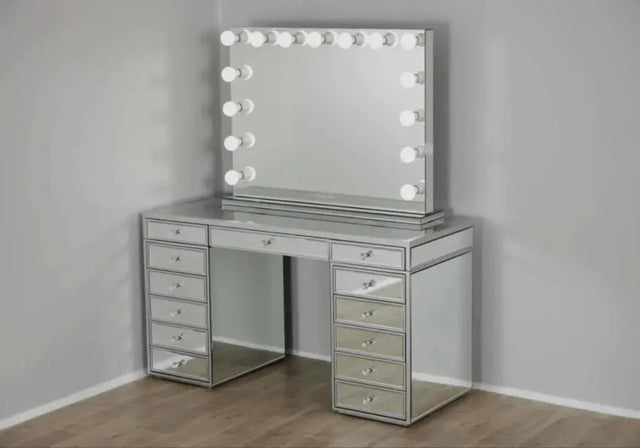 Miroir Rectangle Bluetooth avec Enceinte Et Led 110x20x80 CM