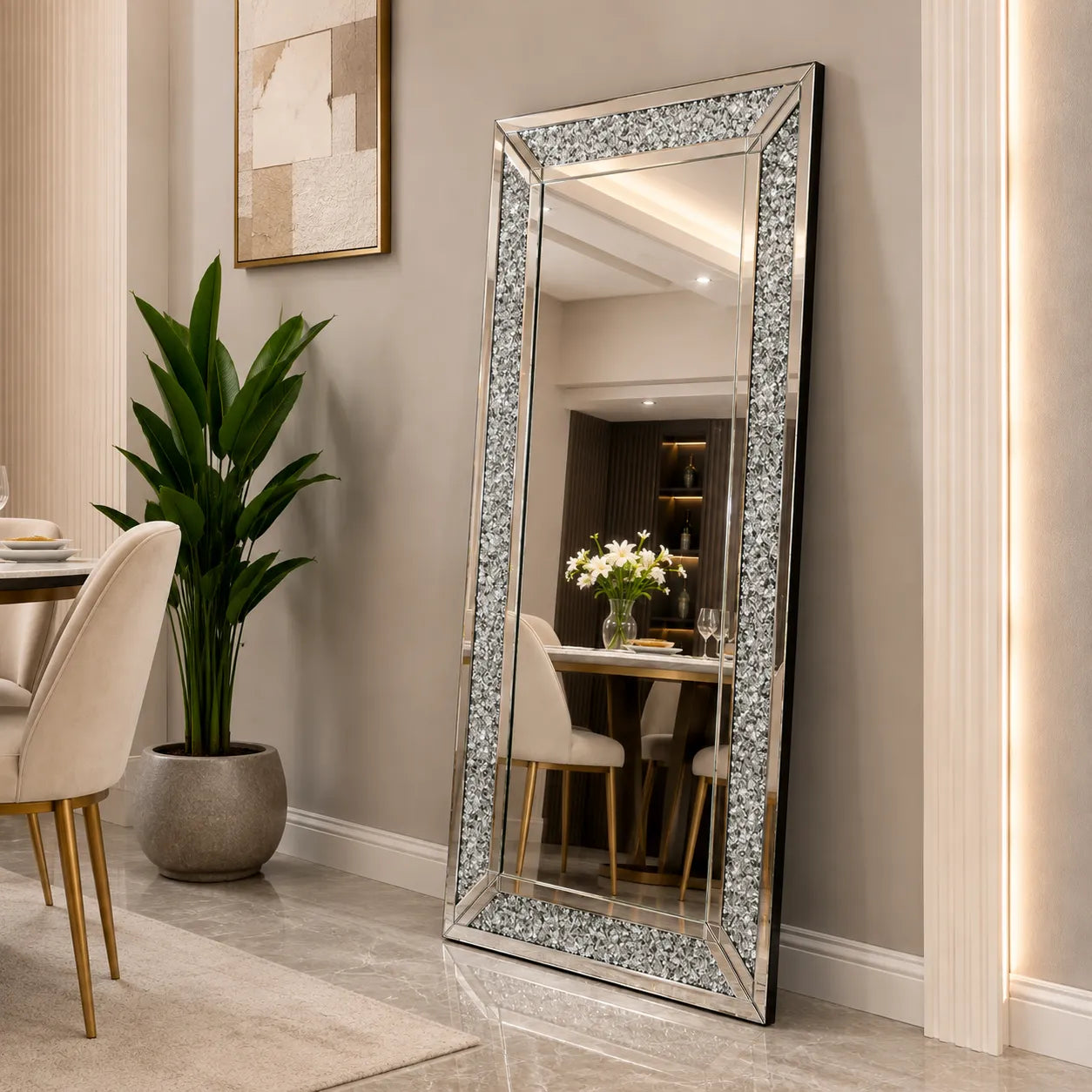 Miroir Rectangle Scintillant Format XL 160x80CM