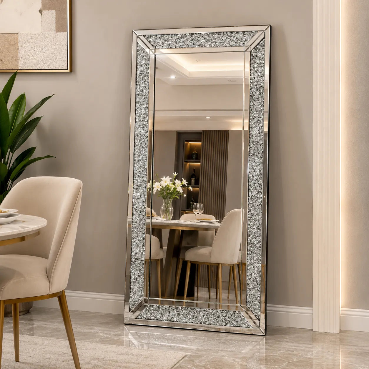 Miroir Rectangle Scintillant Format XL 160x80CM