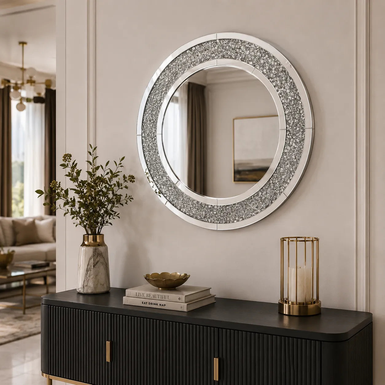 Miroir Rond Seul 90cm
