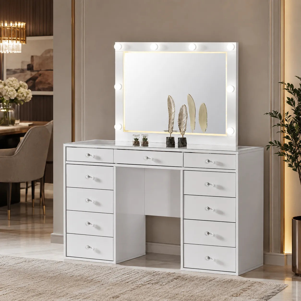 Miroir Vanity 11 Ampoules Led