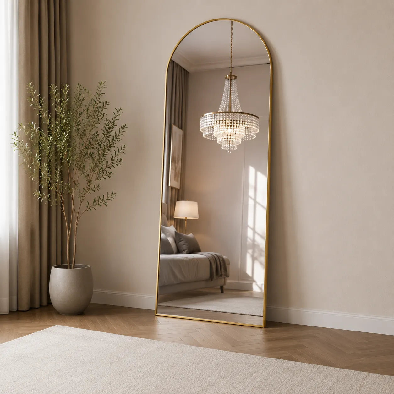 Miroir mural forme organique  – Design moderne