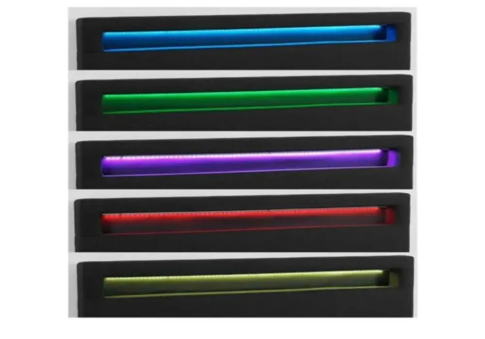 Noir Lit Avec Led Avec Sommier Swedzo-Meuble
