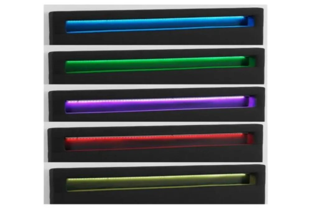 Noir Lit Avec Led Avec Sommier