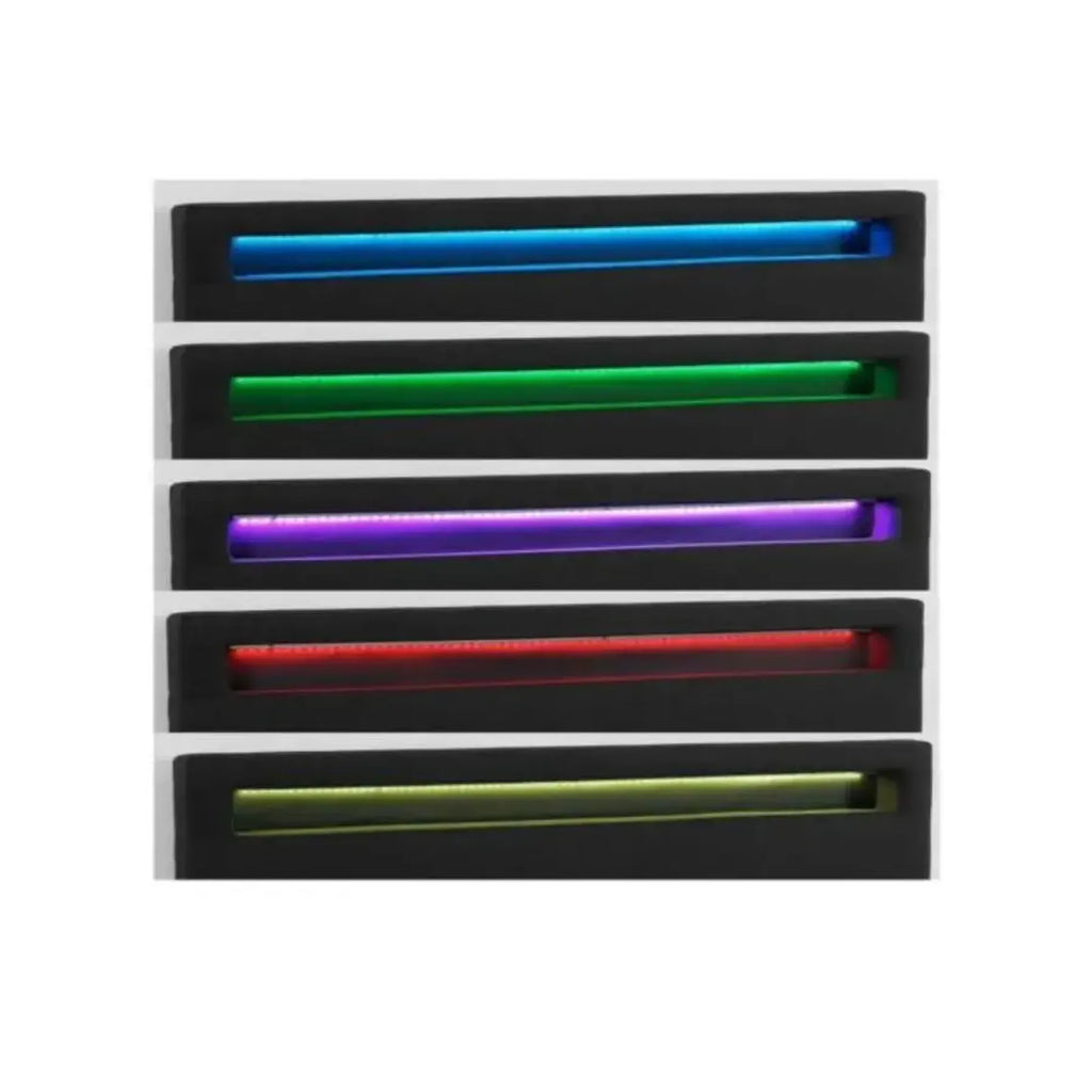 Noir Lit avec Led avec Sommier
