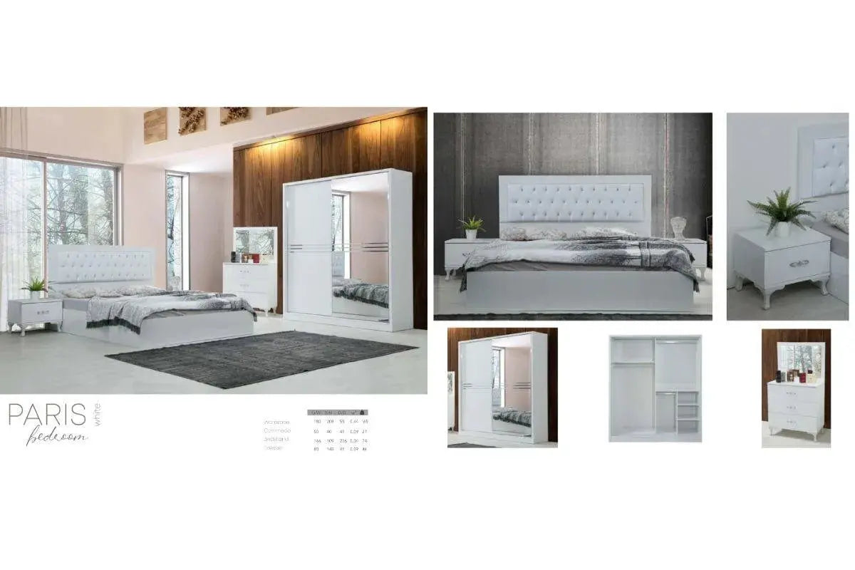 Paris Spécial Chambre complète 160x200 Swedzo-Meuble