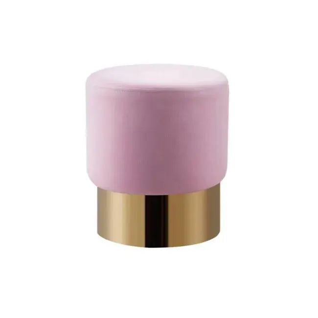 Pouf design doré velours Swedzo-Meuble