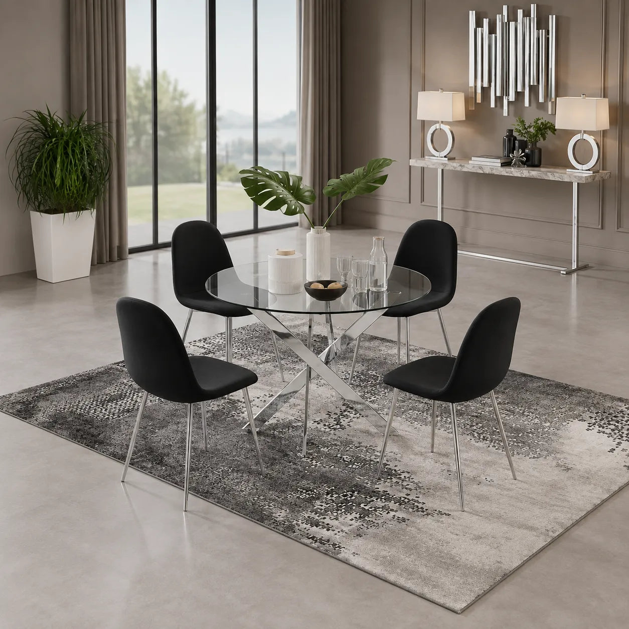 Ronde Table avec chaises 