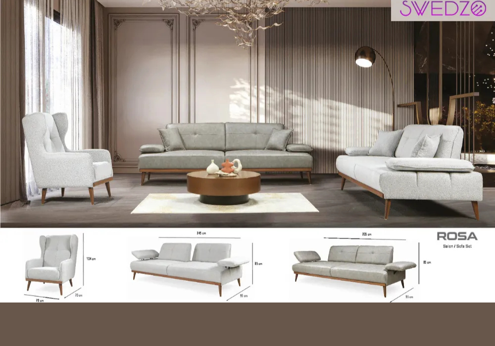 Rosa – Bella – Ensemble Canapé 3+3+1/ 3+2+1 places