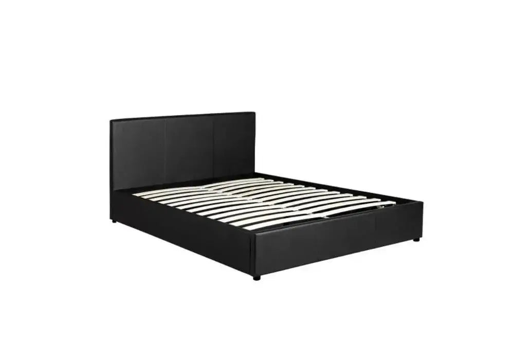 Swedzo Lit Coffre Gris lit double Noir Swedzo-Meuble