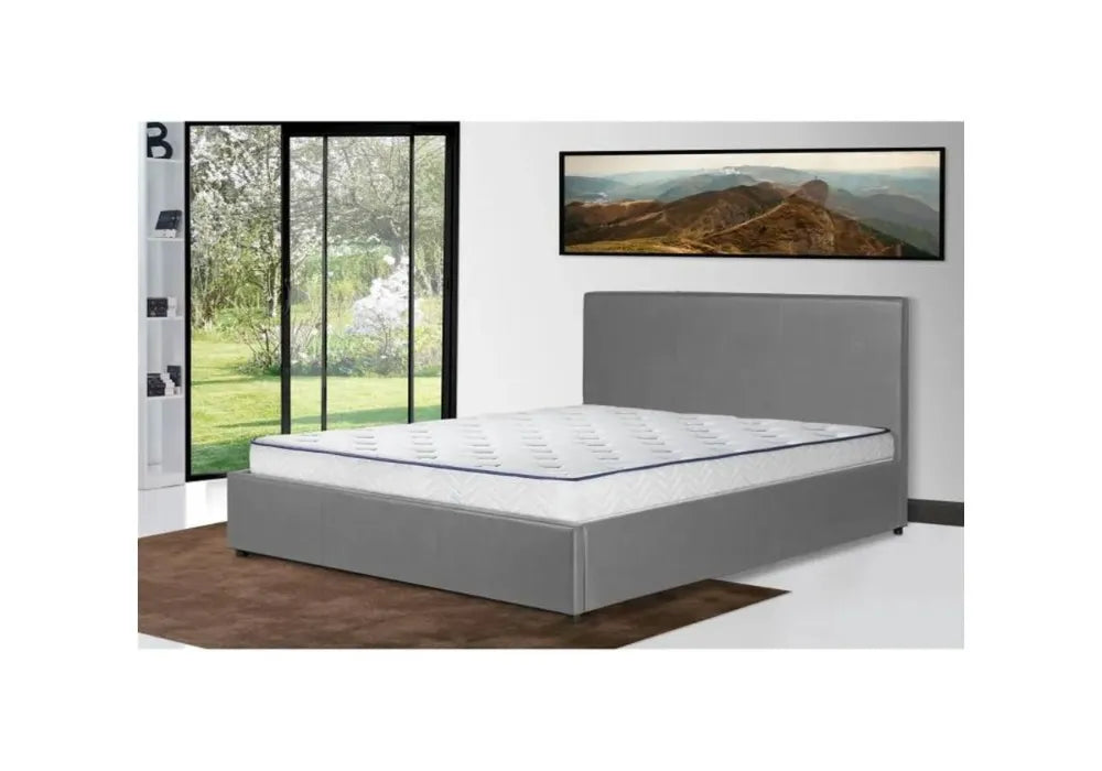 Swedzo Lit Coffre Gris140x190,160x200