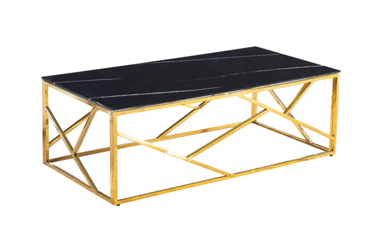 Table Basse Geomag Pieds Gold 120x60x45 CM