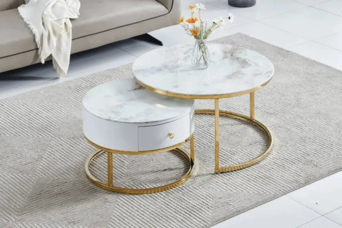 Table Basse Gigone Duo Tiroir Swedzo-Meuble