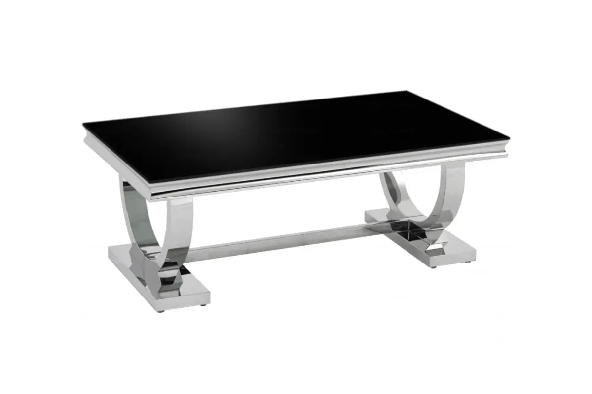 Table Basse Omega Pieds Chrome 120x70 CM